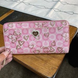 Coach signature canvas wallet